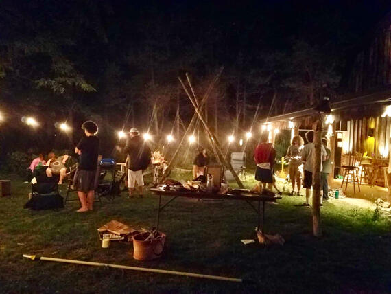 Saturday Night Fire at Defiance Lodge