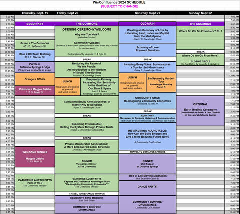 2024 Schedule