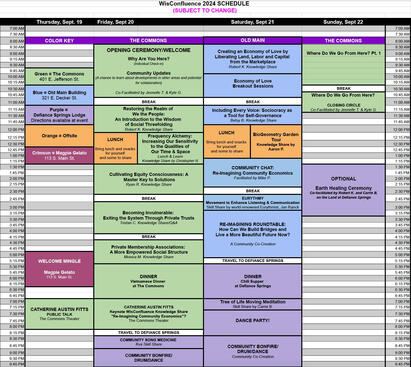 2024 Schedule